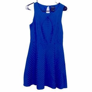 Gabby Skye blue fit & flare dress